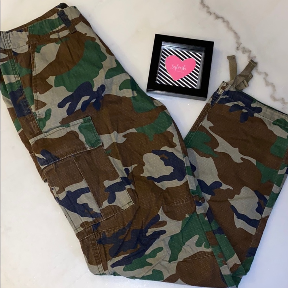 🔥PacSun Workwear Camo Baggy Cargo Pants NWT - Picture 8 of 8